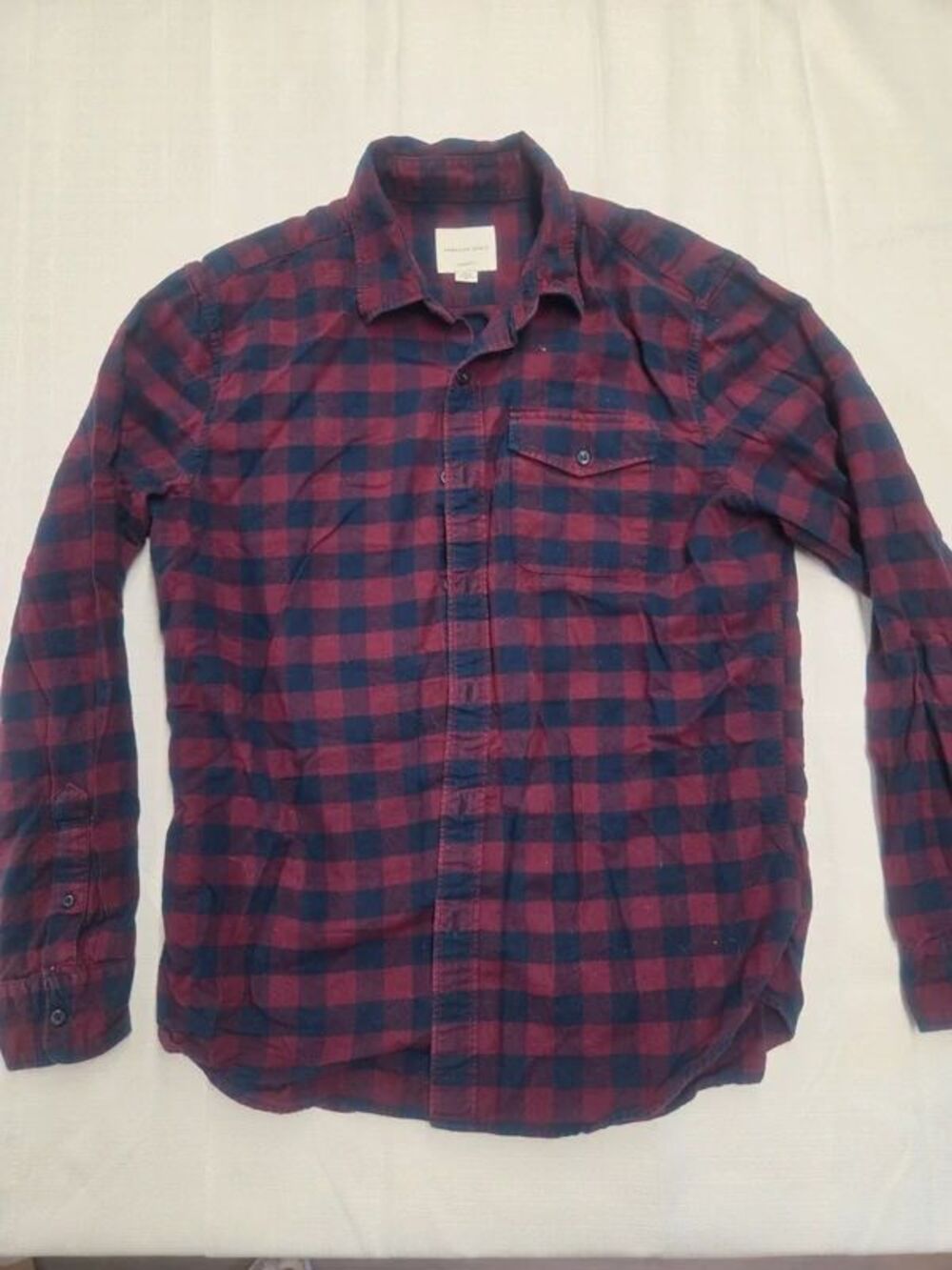 American Eagle Plaid Men's Medium Button Up